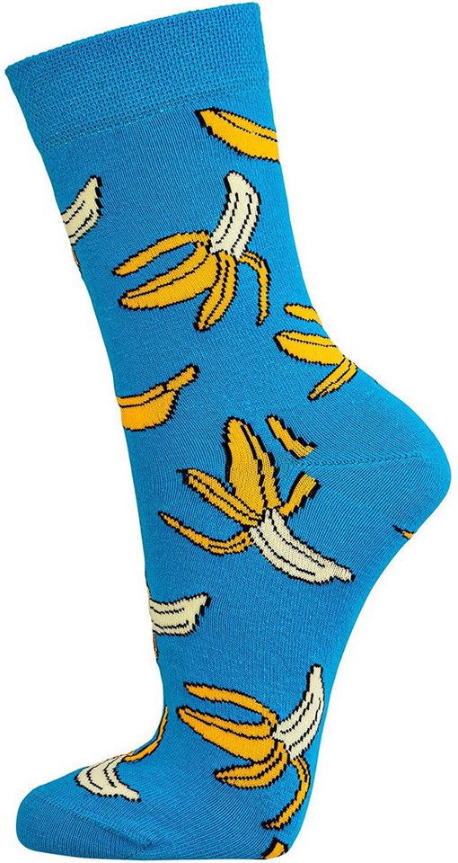 Wowerat Freizeitsocken 3 Paar modische Damensocken, Bunte Früchte, Spaß Socken, Motivsocken – Bild 5 von 5