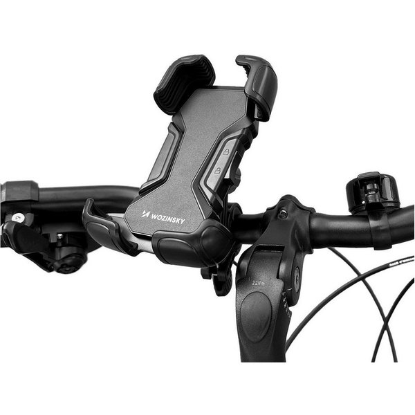 Wozinsky Handy-Halterung WBBHK6, (bis 7,1 Zoll, Einzelprodukt, 1-tlg., Lenker-Handyhalterung mit Silikonpad, Universeller 360° Handyhalter für Lenker, mit Silik