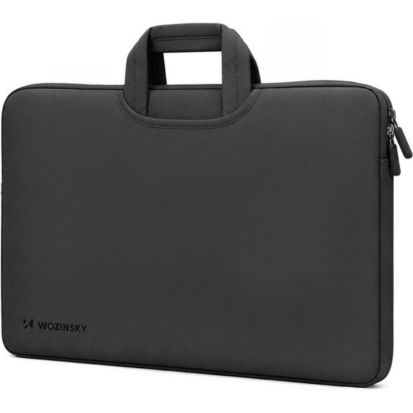 Wozinsky Laptoptasche WNT, Neopren, 2 Außentaschen, Doppelreißverschluss und versenkbarer Griff