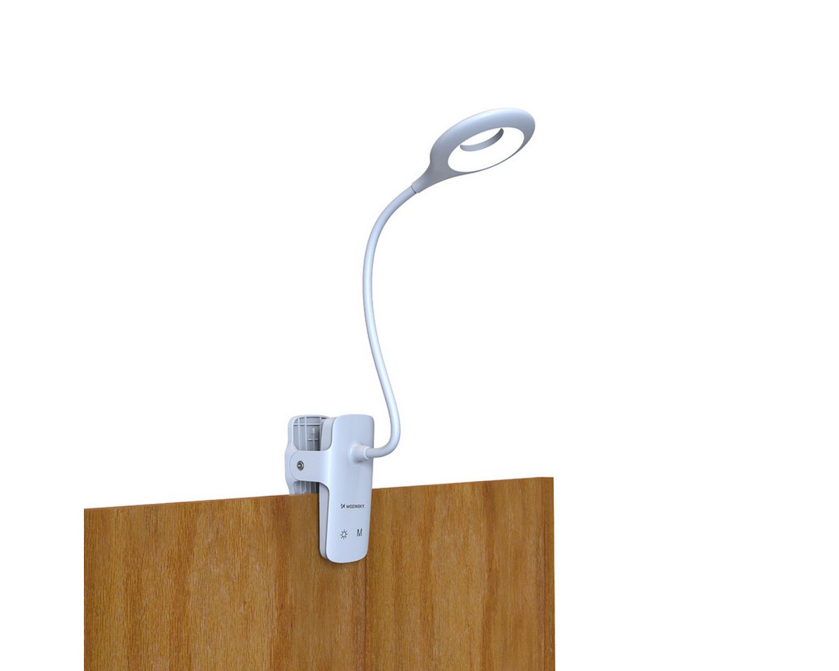 Wozinsky LED Leselampe WLBK, LED, Neutralweiß, Kaltweiß, Warmweiß, Kabellose LED Leselampe mit Clip und 5 Lichtmodi – Bild 3 von 5