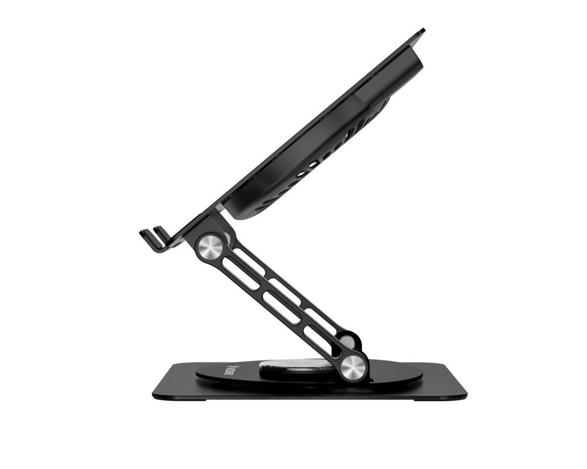 Wozinsky Notebook-Kühler WDCX-X16-AS, 360° Drehfunktion, RGB-Lüfter, USB-Hub, Aluminiumdesign – Bild 4 von 5
