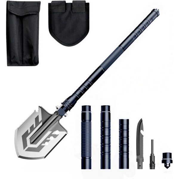 Wozinsky Schaufel WSS-211, (Multifunktionswerkzeug, 1x Multifunktions Schaufel Set), 21in1 Multifunktionswerkzeug für Outdoor und Notfälle