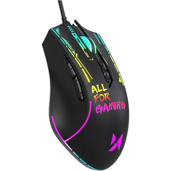 Wozinsky WMGK-7200 Gaming-Maus (Kabel, 125 dpi, RGB Gaming-Maus mit 7200 DPI)