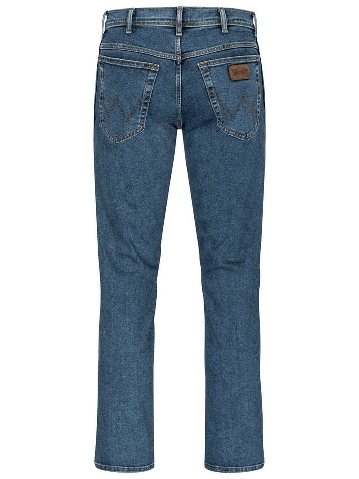 Wrangler Straight-Jeans Texas Authentic Straight Herren-Strechjeans mit Gürtel – Bild 5 von 5