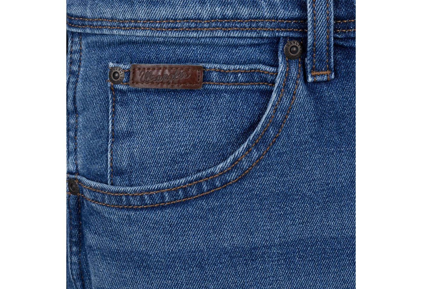 Wrangler Straight-Jeans Texas Authentic Straight Herren-Strechjeans 5-Pocket-Style – Bild 5 von 5