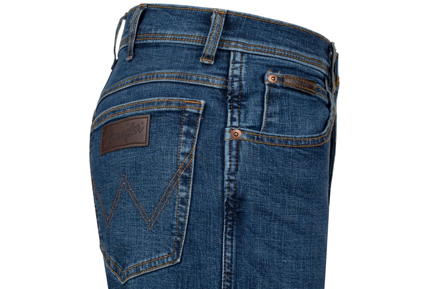 Wrangler Straight-Jeans Texas Authentic Straight Herren-Strechjeans 5-Pocket-Style – Bild 4 von 5