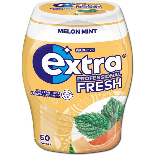 Wrigleys Extra Süßigkeit, Wrigleys Extra Professional FRESH Melon Minze 50 Dragees 70g