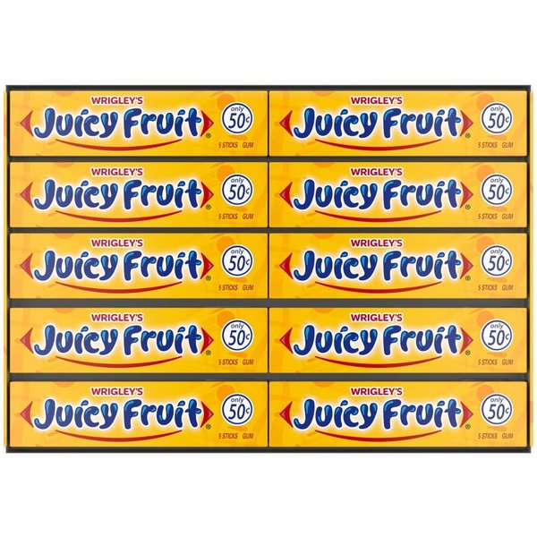 WRIGLEYS Süßigkeit Wrigley's Kaugummi Spearmint, Doublemint,Juicy Fruit, Big Red, W.fresh, (40x5 Streifen)