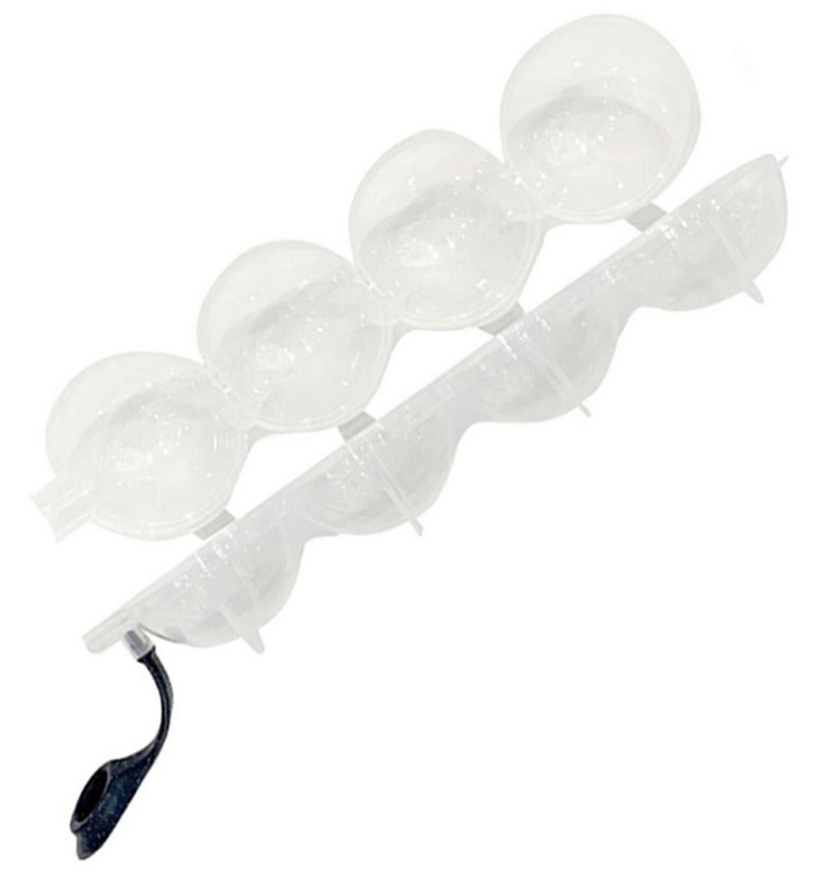 WS-Trend Eiswürfelform XL Eiskugel Eiswürfelform Eiswürfelbehälter4 Kammern - 5 cm Kugel, (1-tlg) – Bild 5 von 5