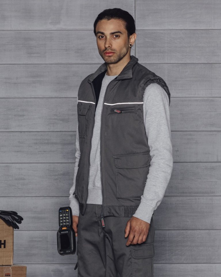 Würth MODYF Arbeitsweste Classic - robuste Herren Winter-Weste Preiswerte Arbeitsweste für Handwerker – Bild 3 von 4