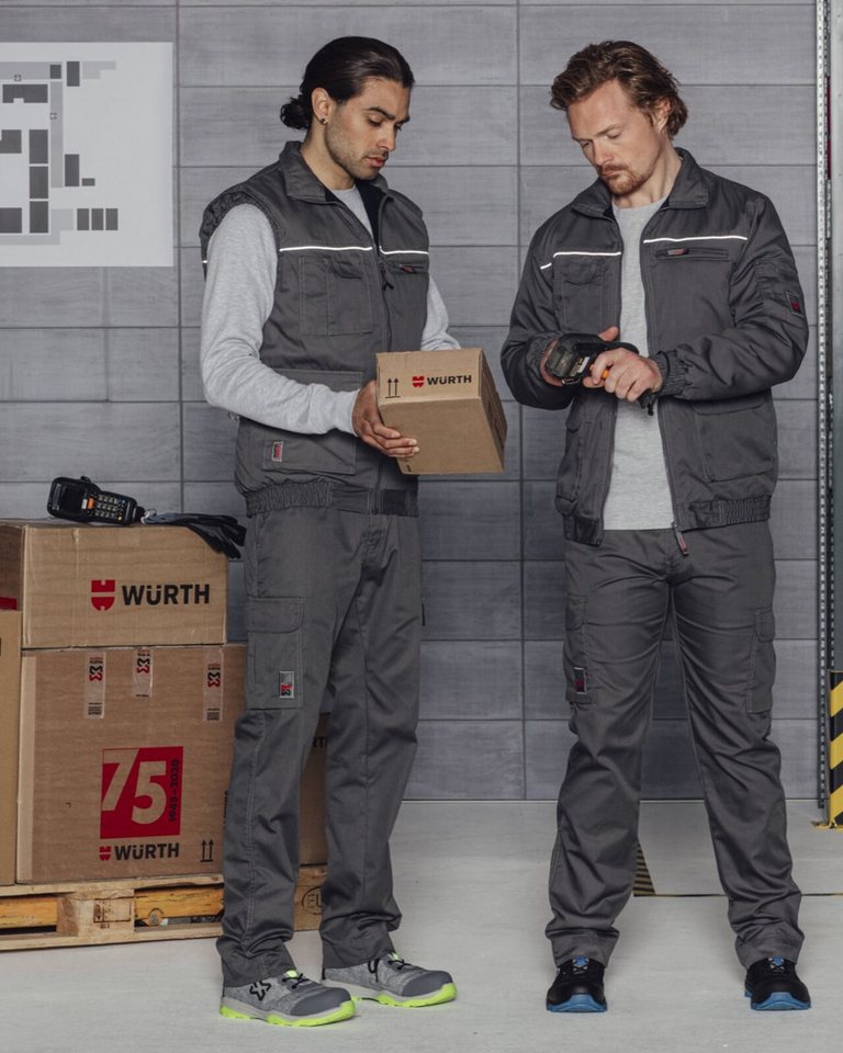 Würth MODYF Arbeitsweste Classic - robuste Herren Winter-Weste Preiswerte Arbeitsweste für Handwerker – Bild 4 von 4