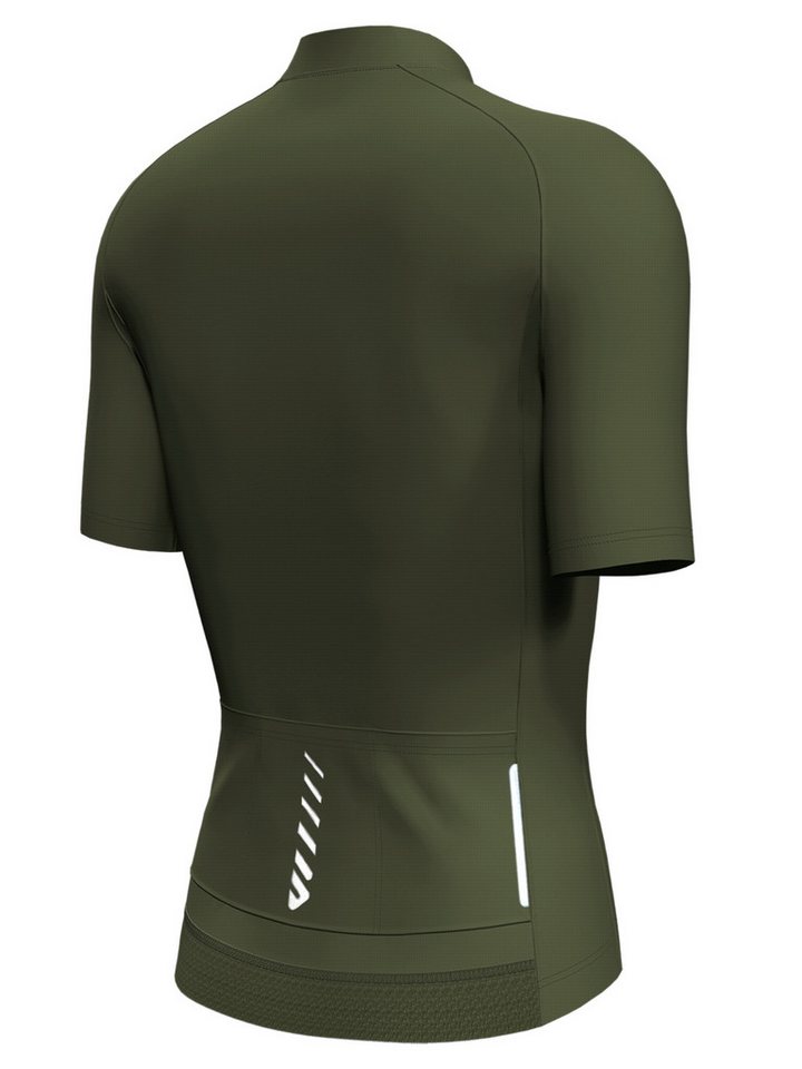 Wulibike Radtrikot Damen, Fahrradtrikot Classic Kurzarm Slim Fit mit Frontreißverschluss (1-tlg) Elastischer Schnelltrocken-Stoff, 3 Taschen & Reflektoren – Bild 5 von 5