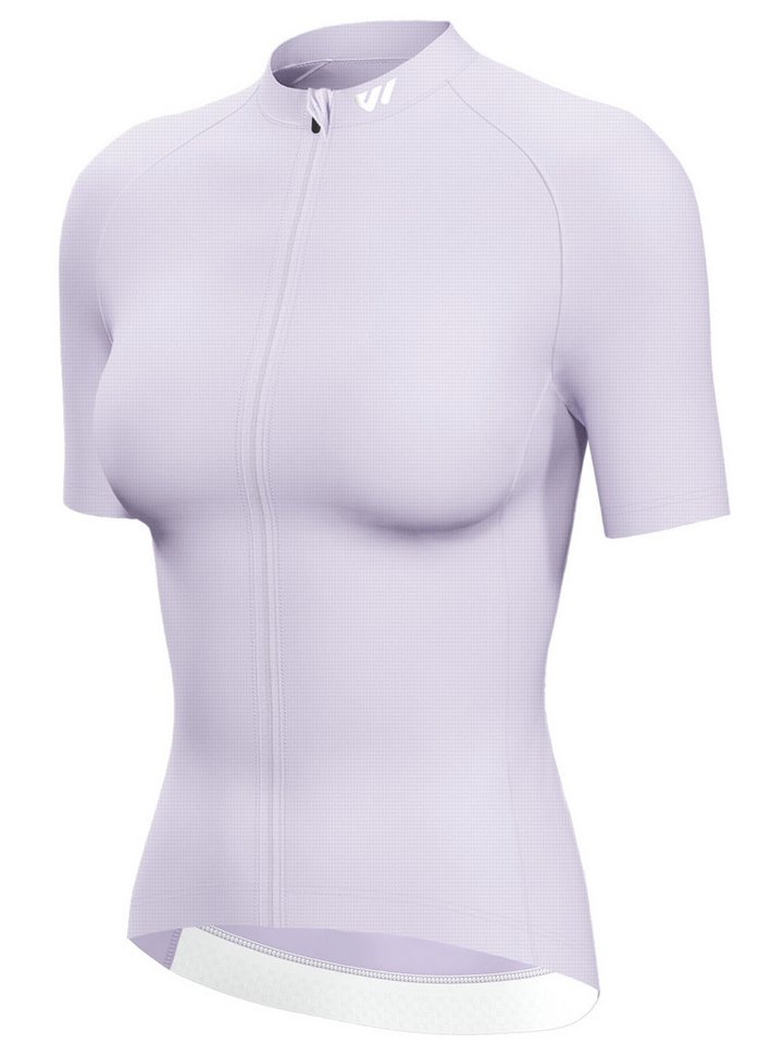 Wulibike Radtrikot Damen, Fahrradtrikot Classic Kurzarm Slim Fit mit Frontreißverschluss (1-tlg) Elastischer Schnelltrocken-Stoff, 3 Taschen & Reflektoren – Bild 4 von 5