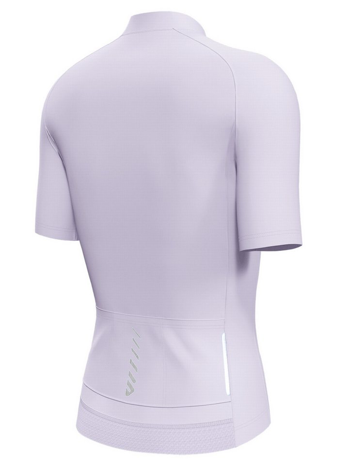 Wulibike Radtrikot Damen, Fahrradtrikot Classic Kurzarm Slim Fit mit Frontreißverschluss (1-tlg) Elastischer Schnelltrocken-Stoff, 3 Taschen & Reflektoren – Bild 5 von 5