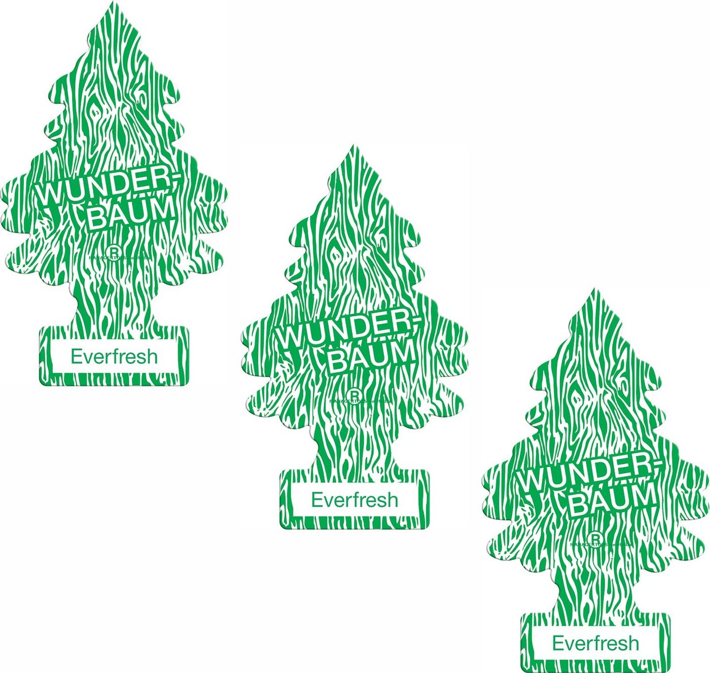 Wunder-Baum Hängedekoration Everfresh 3er Duftbäumchen Wunderbaum 3 Set Lufterfrischer – Bild 2 von 5