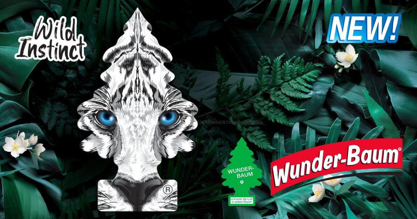 Kunstbaum 3er Duftbäumchen Wild Instinct Wunderbaum 3 Set Lufterfrischer, Wunder-Baum – Bild 5 von 5