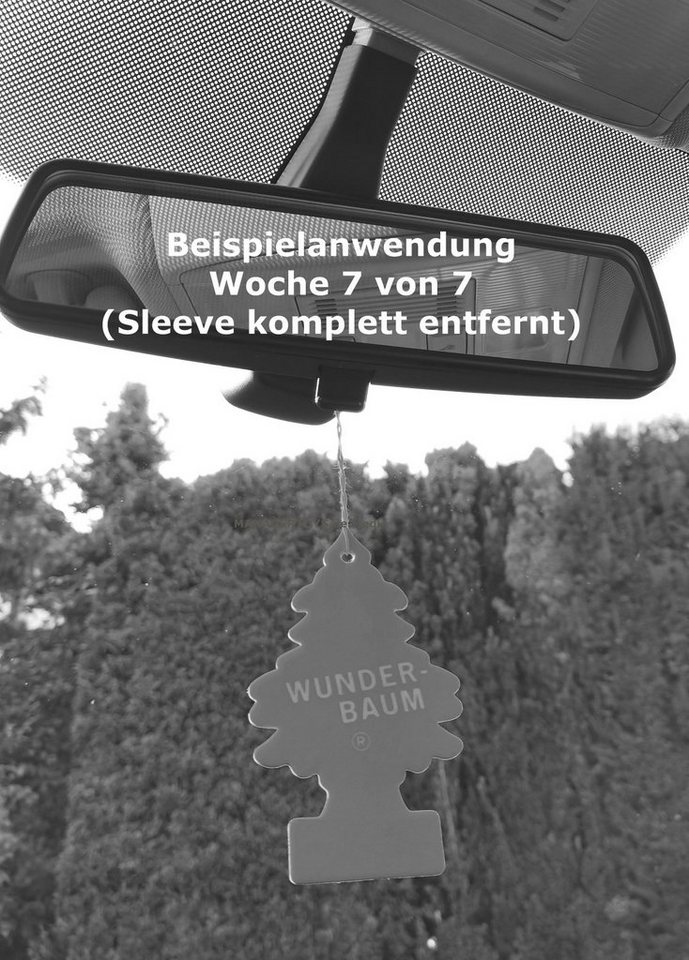 Kunstbaum Leder 3er Duftbäumchen Wunderbaum 3 Set Lufterfrischer Echtleder, Wunder-Baum – Bild 4 von 5
