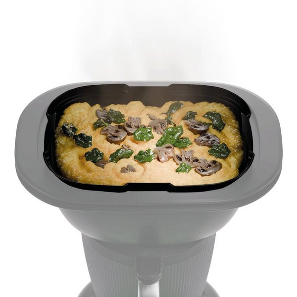 Wundermix Dampfgaraufsatz FlexiSteam®, Silikon-Auflaufform passend für den Thermomix TM7, Zubehör für TM7