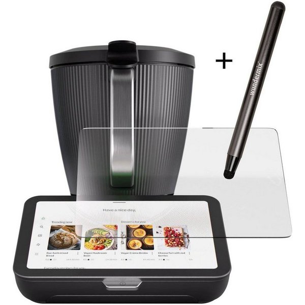 Wundermix Küchenmaschinen Zubehör-Set WunderScreen® Spar-Set: Displayschutz und TouchPen für TM7, Zubehör für TM7, langlebiger Displayschutz für Thermomix TM7