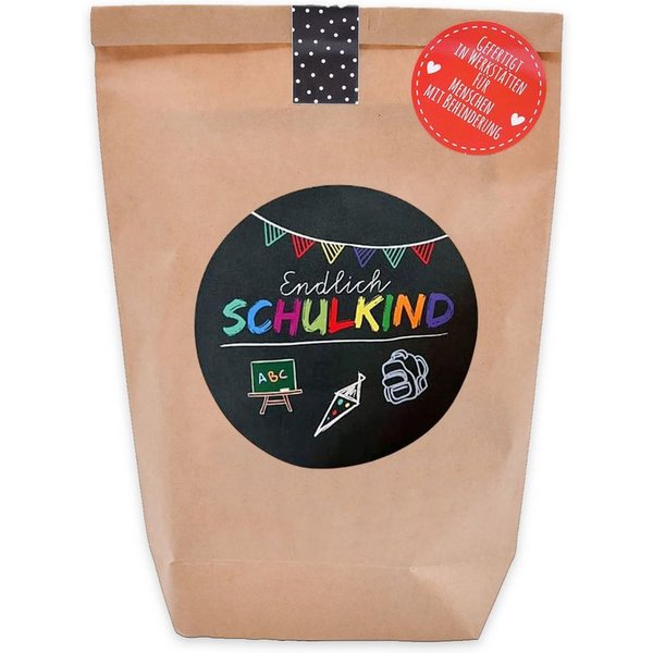 itenga Wundertüte itenga Endlich Schulkind Wundertüte braun 14x22cm