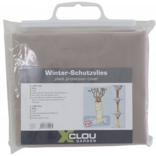 XCLOU Wintervlies in Braun 1,5 x 5 m – Schutz vor Frost, Wind & Schnee, (1-St)
