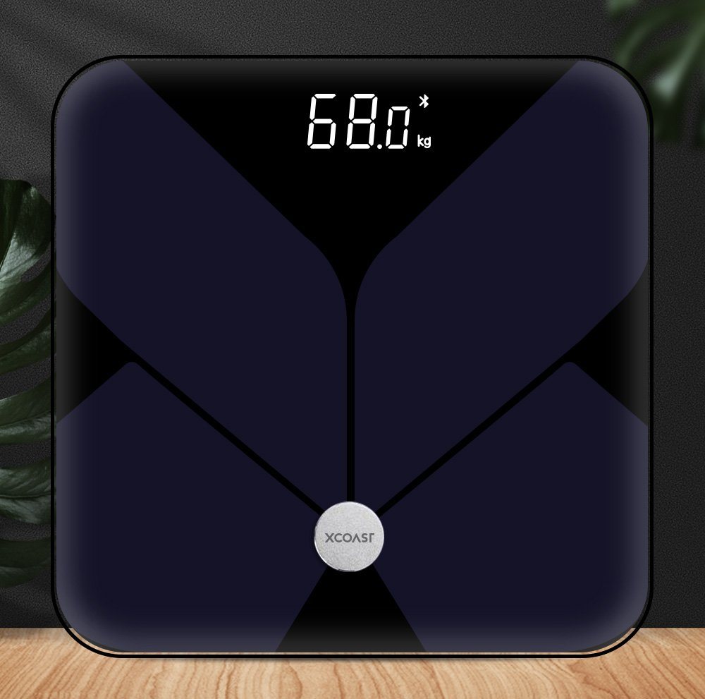 XCOAST Körper-Analyse-Waage WELLISCALE, Diagnosewaage bis 200KG max. Gewicht, kompatibel mit iOS und Android, Körperanalyse Waage mit Bluetooth Anbindung an Han – Bild 3 von 5
