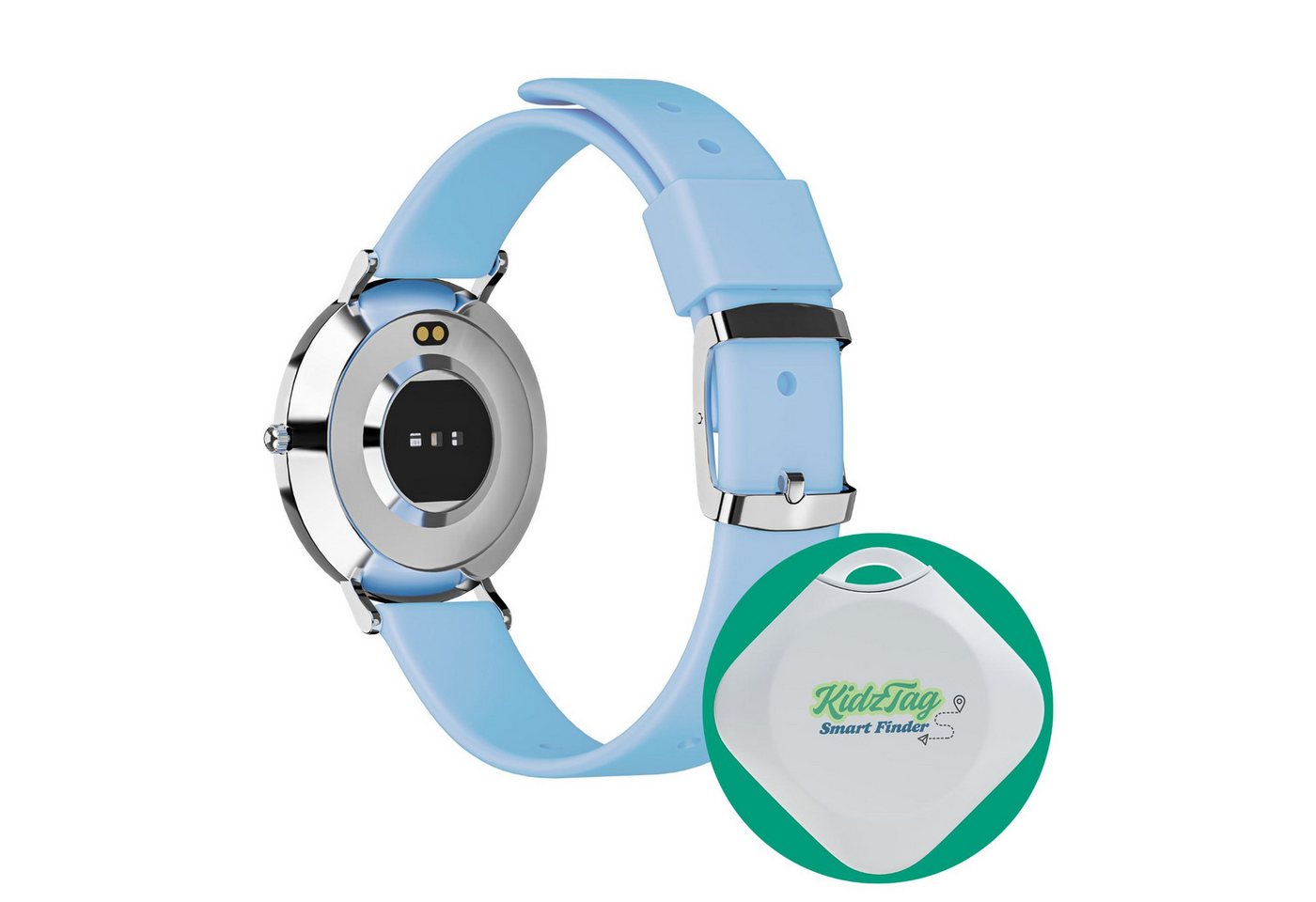 XCOAST Lino-Time in Blau, extra kleine, praktische Kinder Smartwatch (3,7 cm) Set, nur 6,9mm hoch, 6 Tage Akku Laufzeit, Spiele, >100 Sportarten, SOS NOTRUF, 6  – Bild 4 von 5