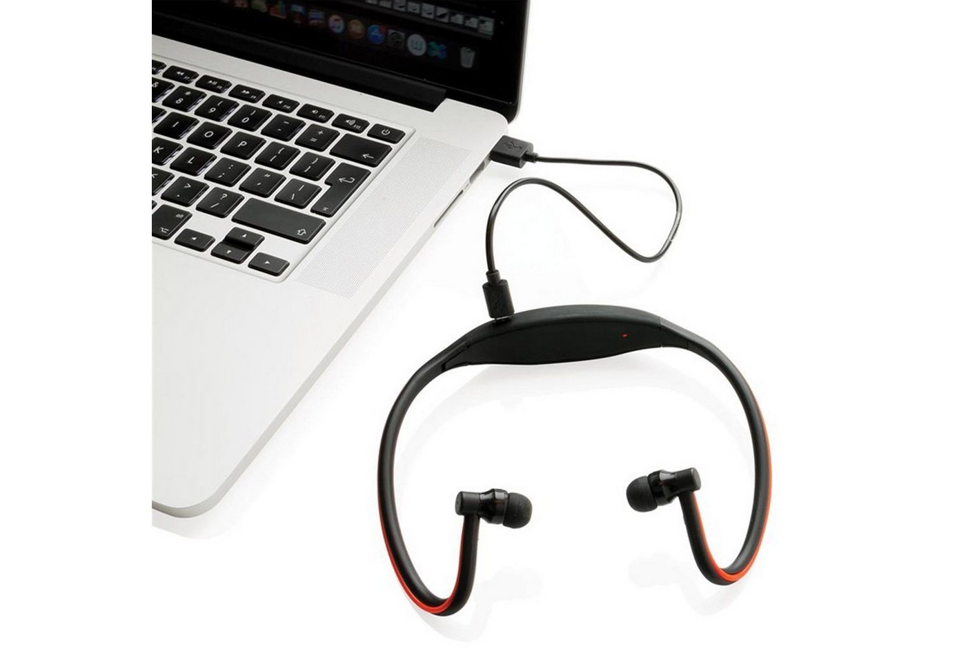 XD Collection Bluetooth In-Ear Kopfhörer mit LED Licht Sportkopfhörer Sport-Kopfhörer (Inklusive Tasche) – Bild 4 von 5