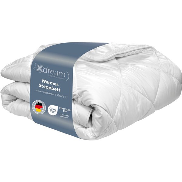 XDREAM Microfaserbettdecke Pure, Bettdecke - 4-Jahreszeiten, Ganzjahres, Winter & Sommer, Füllung: Hohlfaser-Polyesterfüllung, Bezug: Polyester, allergikerfreun