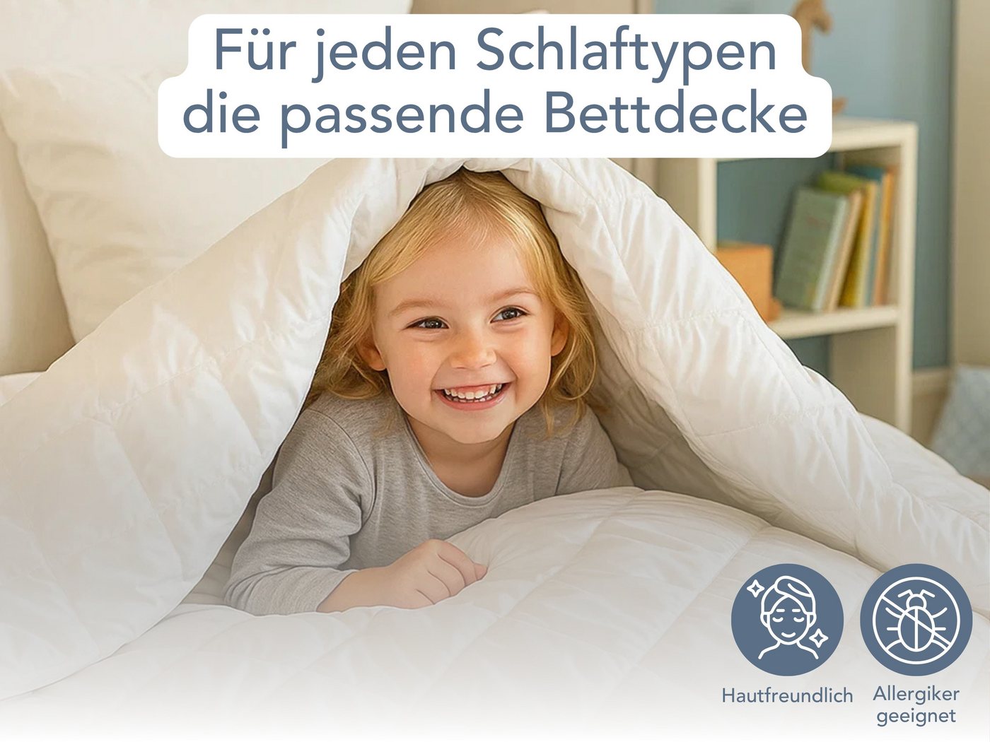XDREAM Sommerbettdecke Pure, ultraleichtes und dünnes Steppbett, ideal für den Sommer, Füllung: Hohlfaser-Polyesterfüllung, Bezug: Polyester, allergikerfreundli – Bild 3 von 5