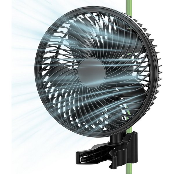 XERSEK Wandventilator Grow Ventilator mit Clip, EC-Motor, 10 Stufen via APP Umluftventilator, Luftzirkulation Klimakontrolle für Growzelte Gewächshaus Growbox H
