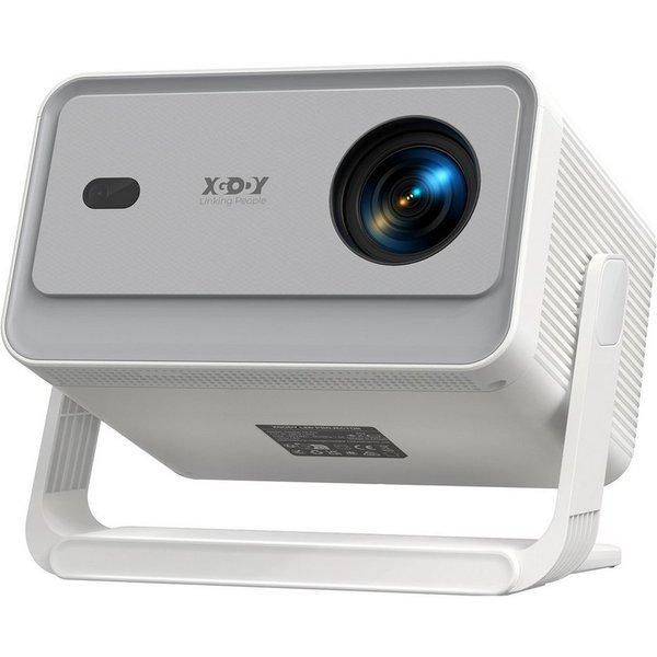 XGODY Gimbal A6 Pro Beamer (650 lm, 15000:1, 3840 x 2160 px, Native 1080P, 4K Unterstützt, Android 14, Autofokus, WiFi 6 & BT 5.4)