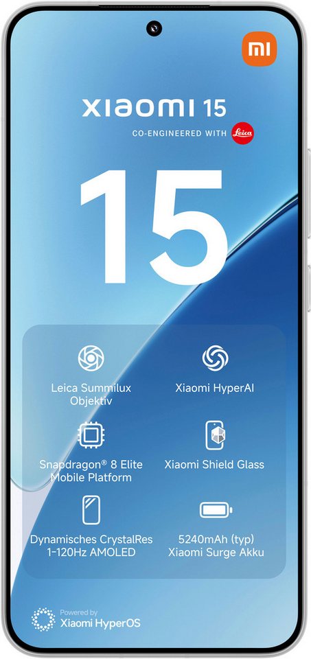 Xiaomi 15 12+512GB Smartphone (16,15 cm/6,36 Zoll, 512 GB Speicherplatz, 50 MP Kamera) – Bild 2 von 5