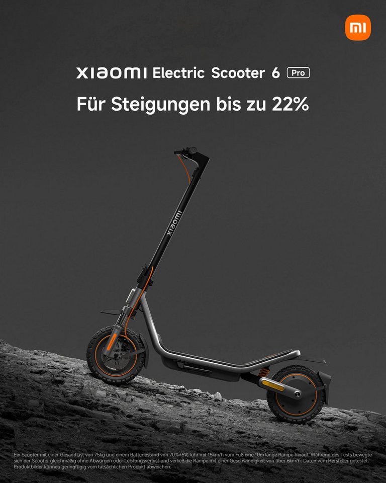 Xiaomi E-Scooter Electric Scooter 6 Pro DE, 20 km/h – Bild 3 von 5