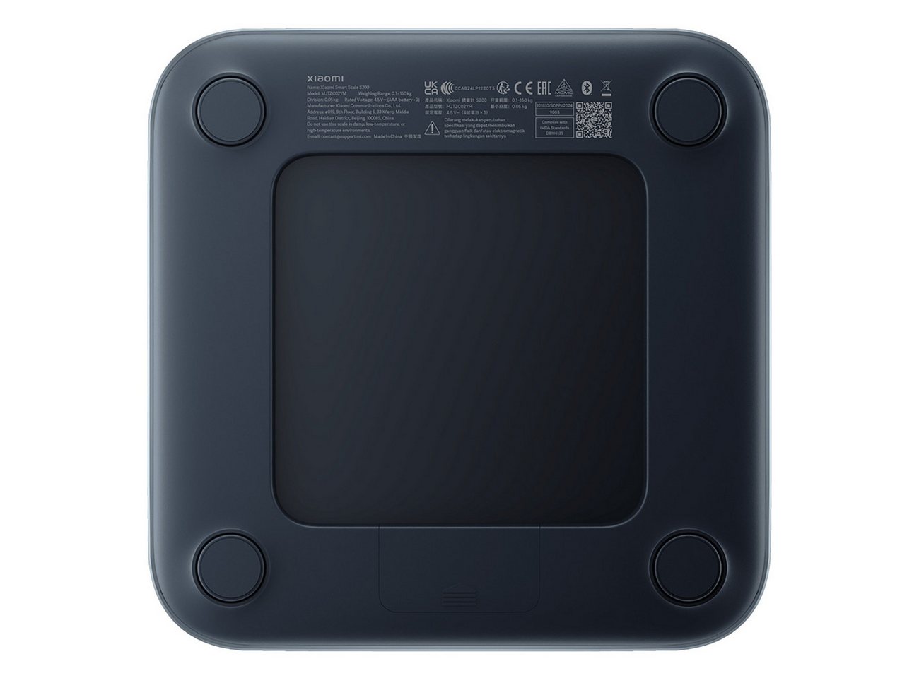Xiaomi Personenwaage Smart Scale S200, hochpräzisem Sensor, 4 Gesundheitswerte, extra lange Akkulaufzeit – Bild 3 von 5