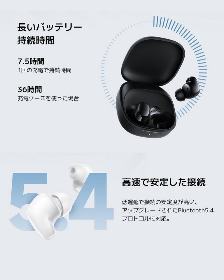 Xiaomi Xiaomi Redmi Buds 6 Play - In-Ear Kopfhörer, 36h Akkulaufzeit In-Ear-Kopfhörer – Bild 5 von 5
