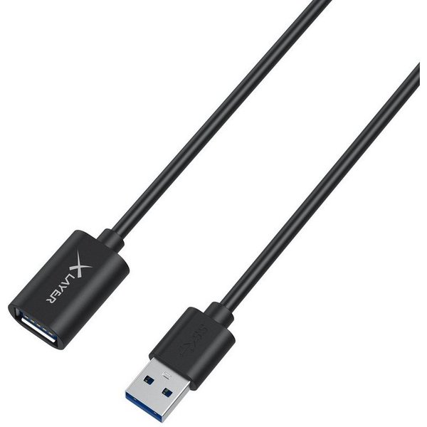 XLAYER Kabel Colour Line Verlängerungskabel USB to USB 1.5 m Smartphone-Kabel, USB Typ A, USB Typ A (150.00 cm)