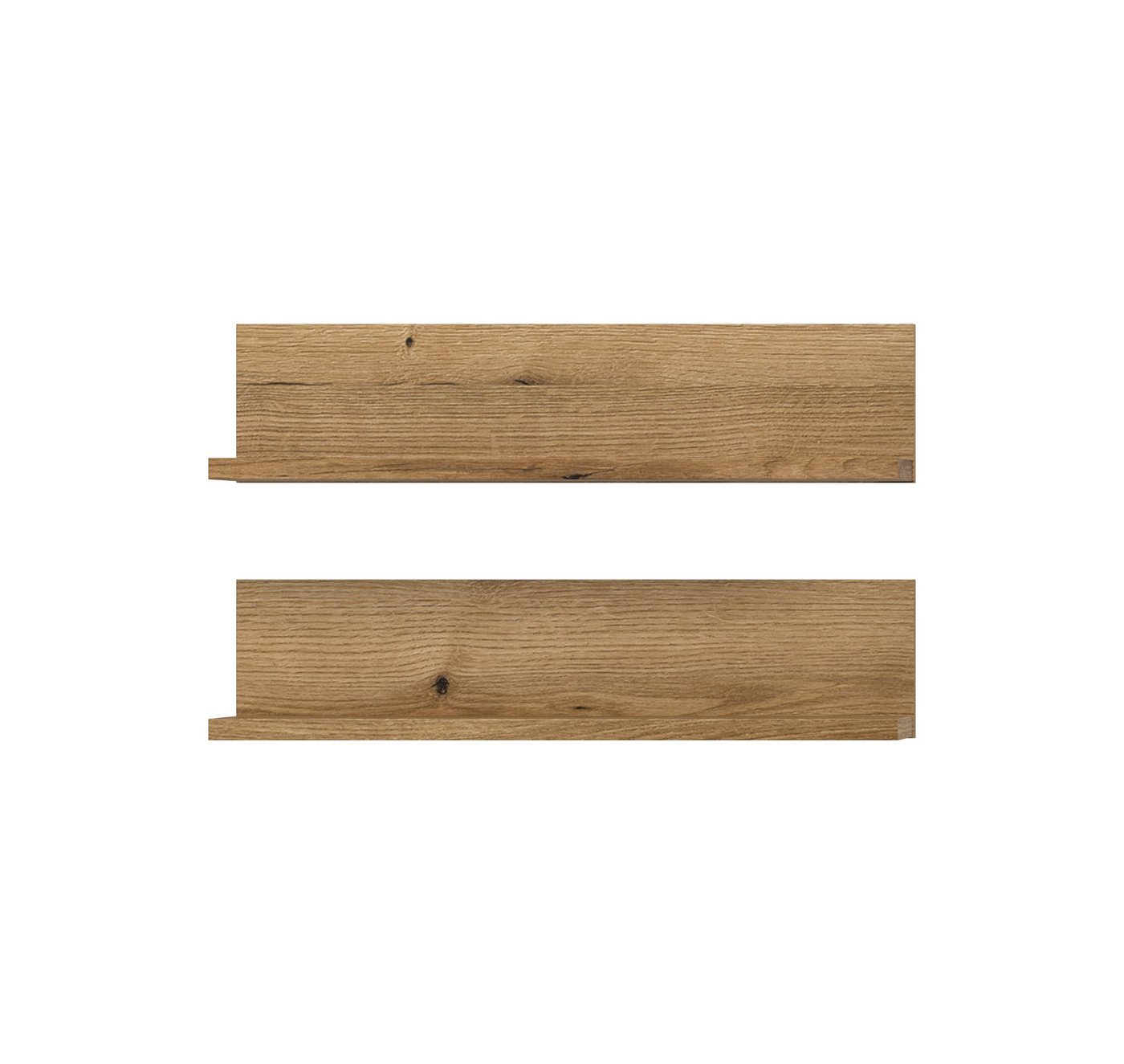 xonox.home Wandregal Aqua, Wandregal Set in Evoke Oak Nachbildung B/H/T: 51x12x14 cm – Bild 3 von 5