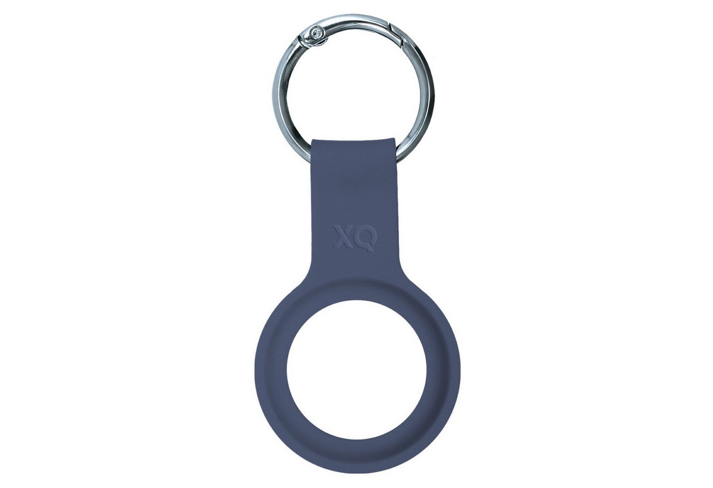 XQISIT Handyhülle Anhänger Case Silikon Schlüsselanhänger Blau, Keyring Schutz-Hülle Case für Apple Airtag – Bild 2 von 4