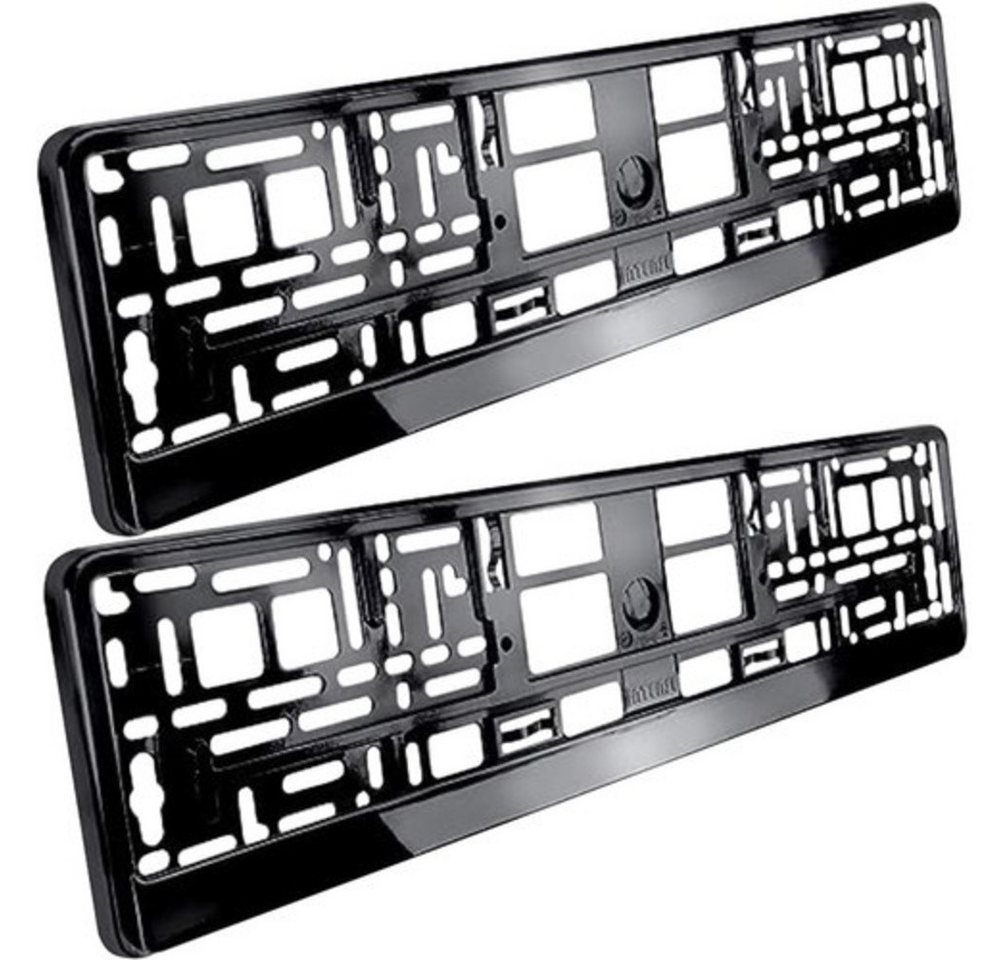 XTROBB Kennzeichenhalter Kennzeichenrahmen Nummernschild, (Spar-Set, 1-St., einfache Installation), flexible Anpassung an jede Stoßstange – Bild 3 von 5