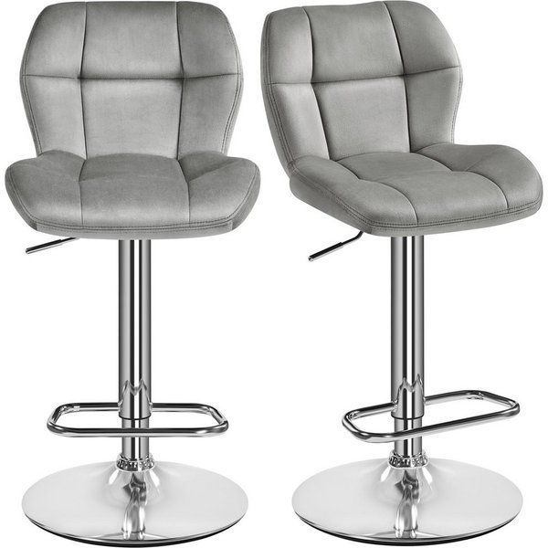 Yaheetech Barhocker 360° Drehbare Hocker mit Fußstütze (2 St), 1/2/4/6er-Set Barstühle Küchenstühle Bistrohocker höhenverstellbar