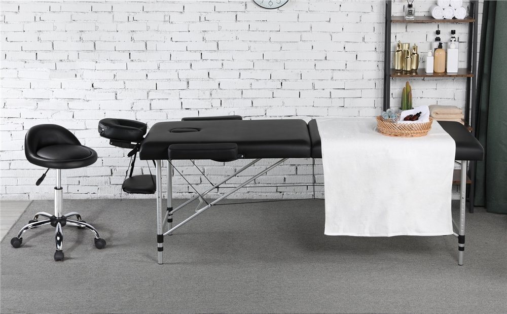 Yaheetech Drehhocker Barhocker mit 5 Rollen (1 St), Arbeitshocker 55,5 cm – 70 cm Höhenverstellbar & 360° Drehbar – Bild 3 von 5