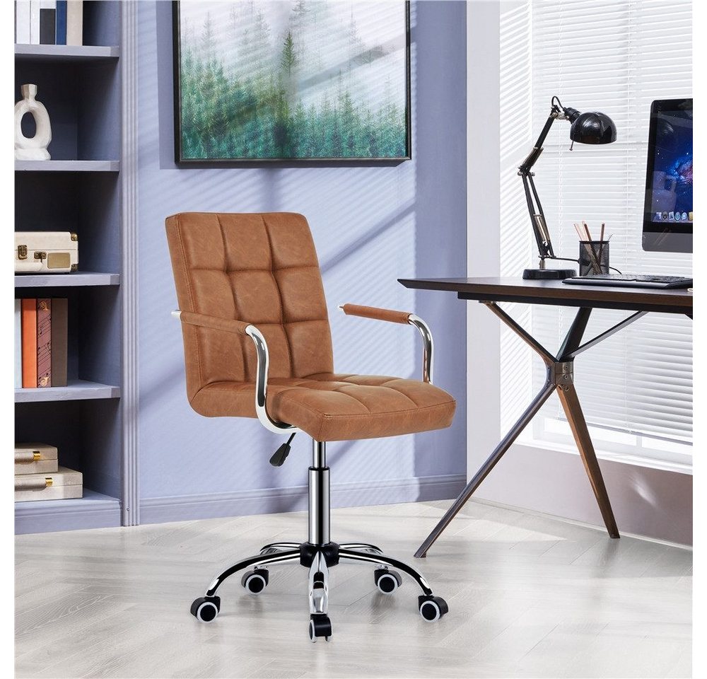 Yaheetech Drehstuhl höhenverstellbar Chefsessel, ergonomischer Bürostuhl auf Rädern – Bild 2 von 5