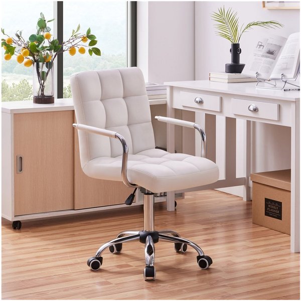 Yaheetech Drehstuhl höhenverstellbar Chefsessel, ergonomischer Bürostuhl auf Rädern