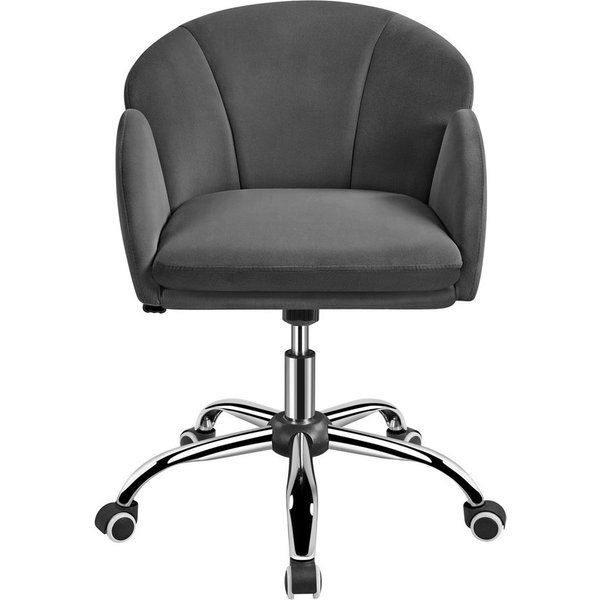 Yaheetech Drehstuhl Schreibtischstuhl mit 5 Rollen Blütenblattform, Schminkstuhl mit Armlehnen Bürostuhl für Schlafzimmer/Büro