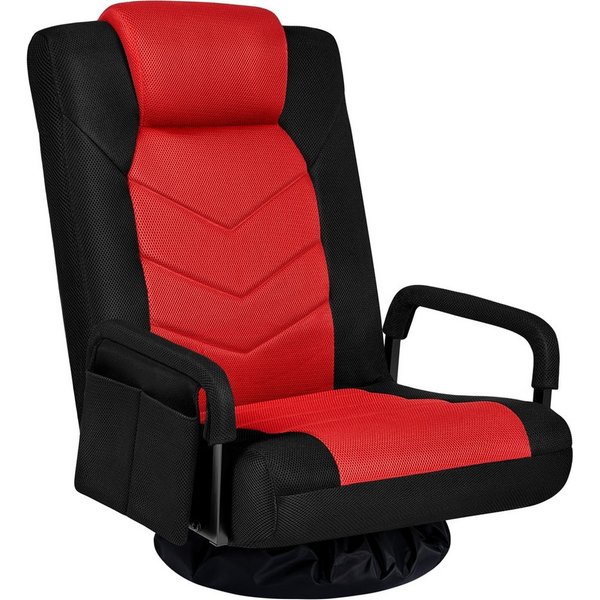 Yaheetech Gaming-Stuhl Bodenstuhl 360° Drehbar, Verstellbare Relaxstuhl Meditationsstuhl 360° Floor Chair Sitzsessel
