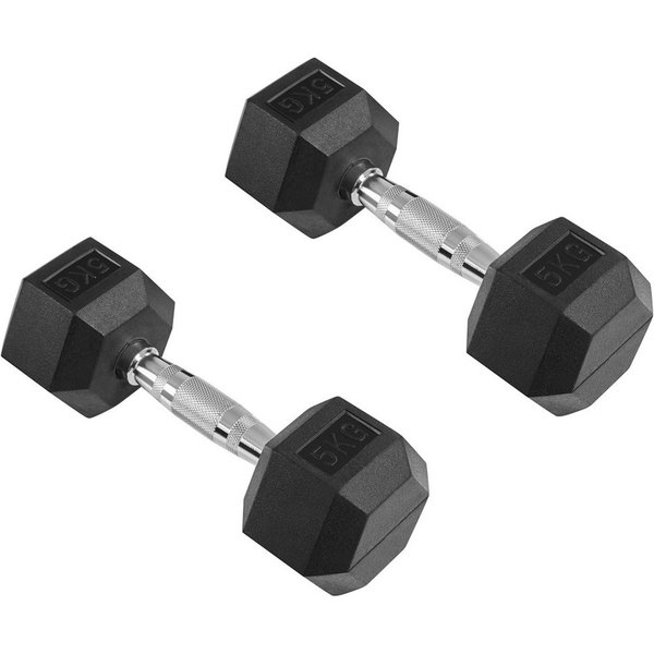 Yaheetech Hantel-Set 10/20 kg, 2er-Set Sechseckige Kurzhanteln für Zuhause/Fitnessstudio