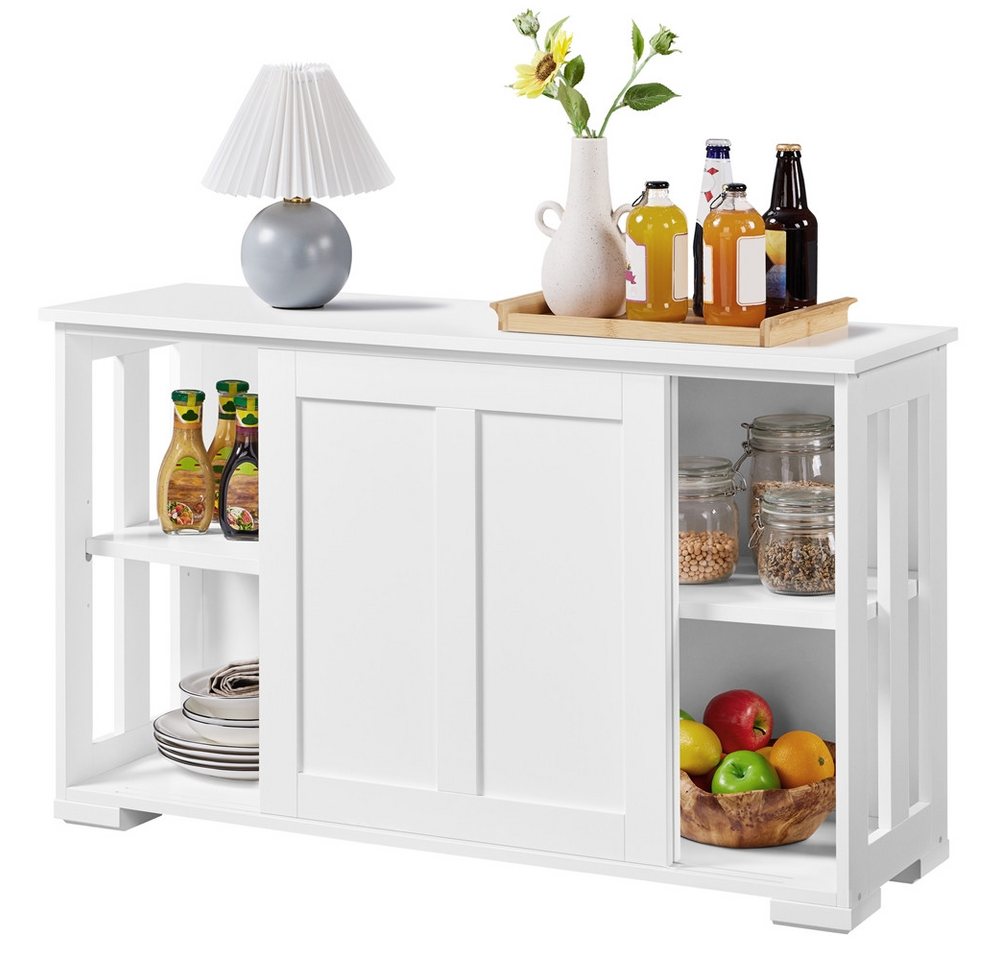 Yaheetech Kommode Küchenschrank Unterschrank, Sideboard mit Stauraum und Schiebetüren – Bild 2 von 5