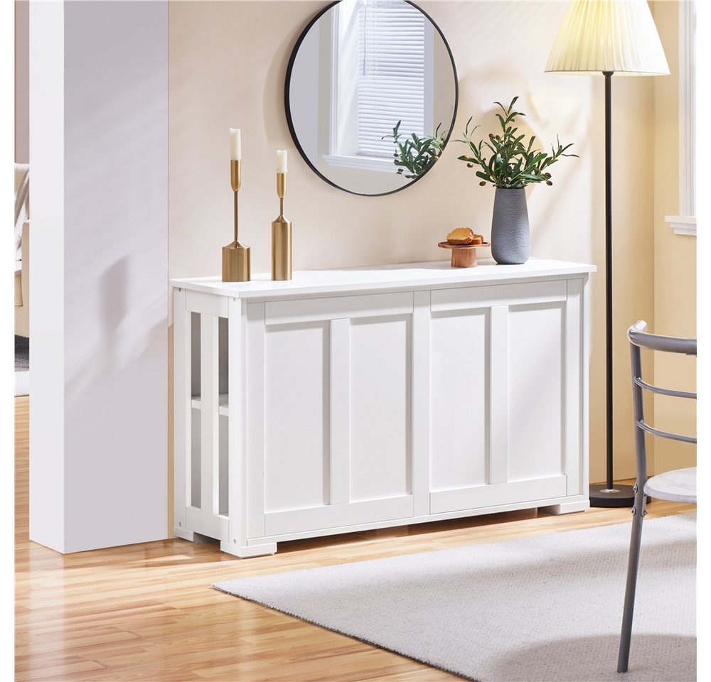 Yaheetech Kommode Küchenschrank Unterschrank, Sideboard mit Stauraum und Schiebetüren – Bild 3 von 5