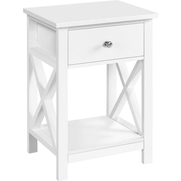 Yaheetech Nachttisch (1-St), Beistelltisch mit Schublade und Ablage, platzsparend, 40 x 30 x 55 cm
